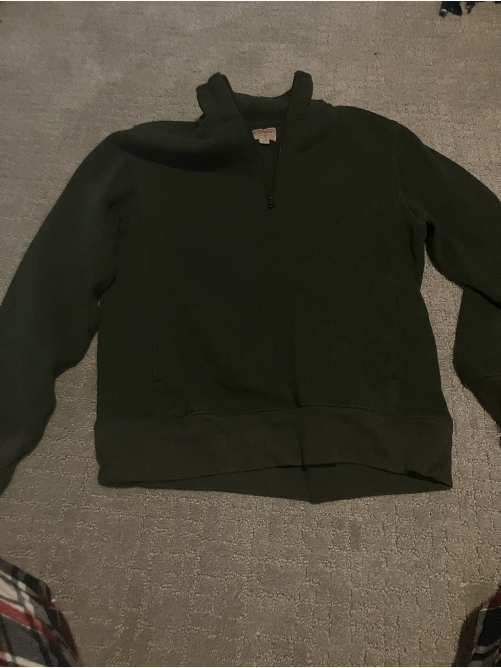 J. Crew Men's Black Half-Zip Sweater